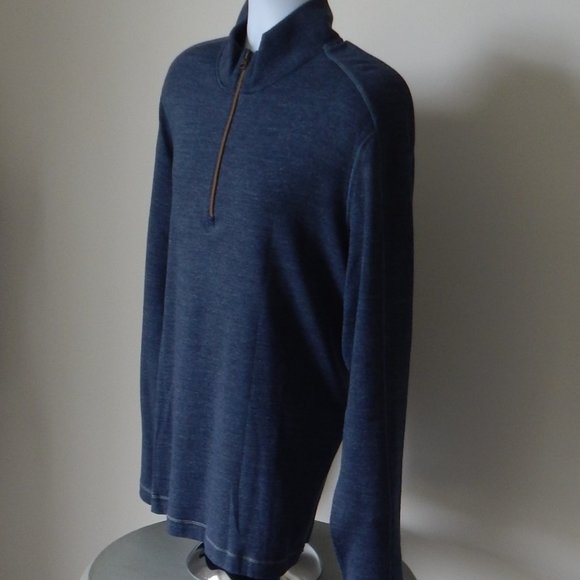 ROBERT GRAHAM ELLIOT PULLOVER Sweater Quarter Zip… - Picture 6 of 9